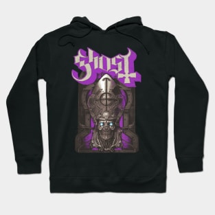 Distressed Phantomime Retro Purple Hoodie